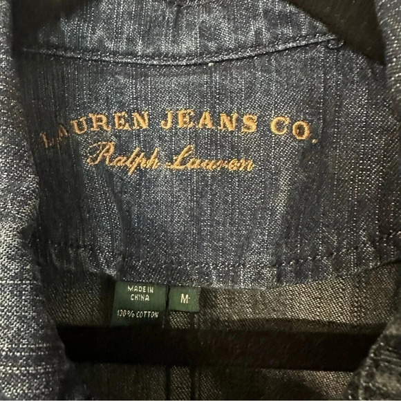 Ralph Lauren The Lauren Jeans Co. Dark Kyoto Loft Women’s Denim Jacket Sz M NWT - Picture 4 of 7